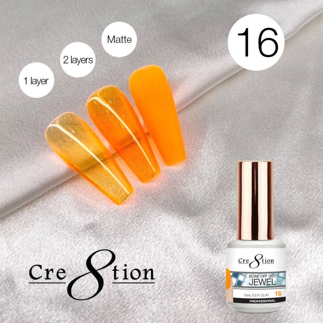 Cre8tion Jelly Gel Polish - Jewel #16