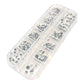 CNBS Nail Art Rhinestones - 12 Multi-Shaped White Diamonds