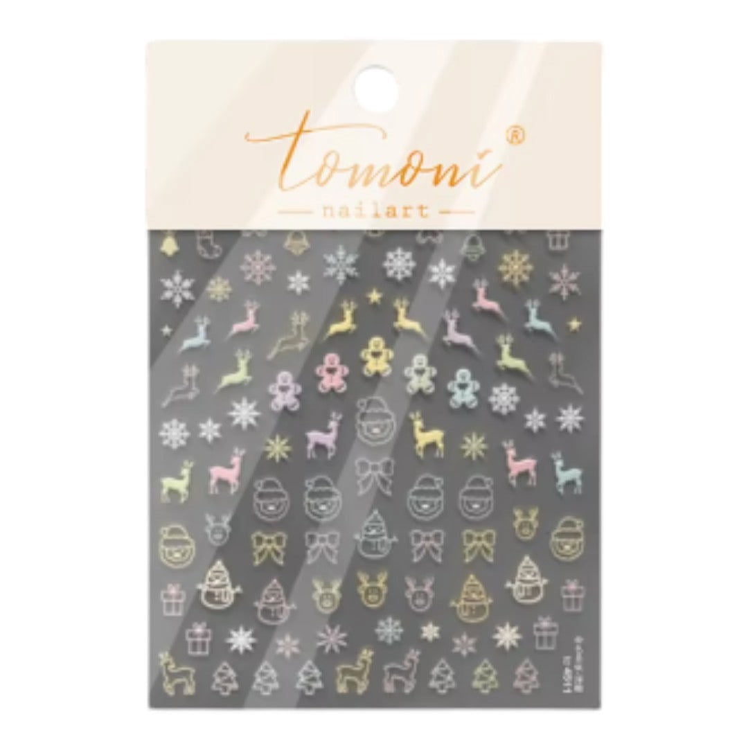CNBS Nail Stickers - Colorful Jingle Bells #TO4511