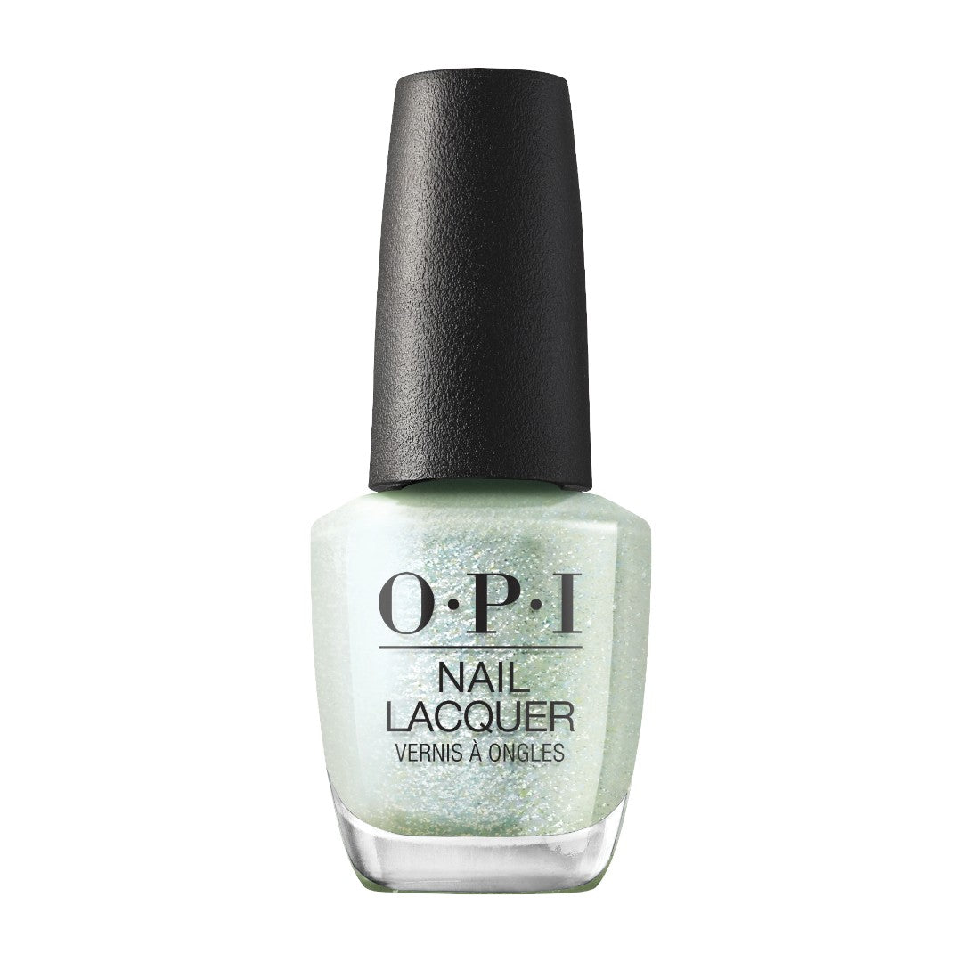 opi nail polish, OPI Nail Lacquer, Snatch'd Silver NLS017, White Glitter Nail Polish