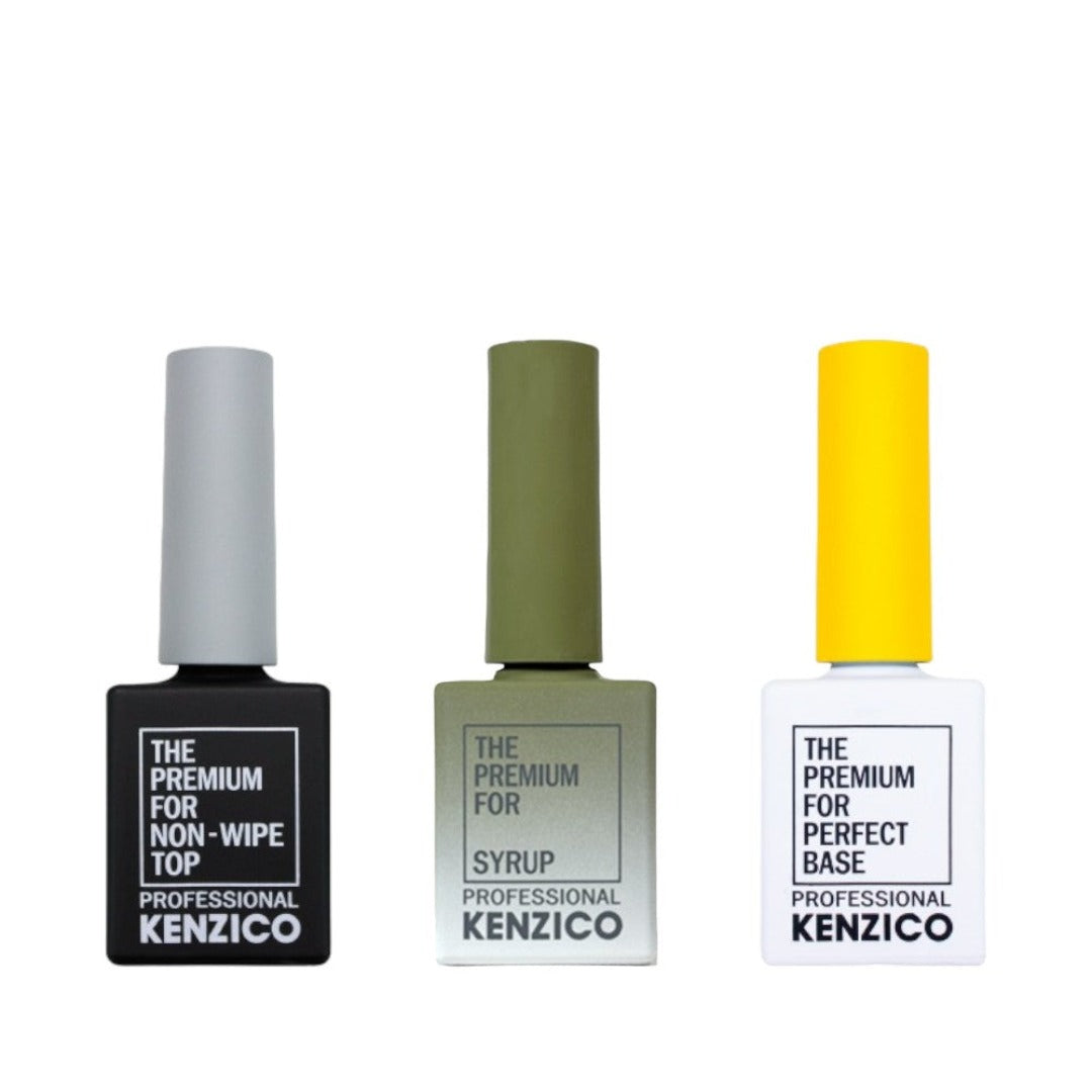 Kenzico Ice Candy Collection, Base Coat, Top Coat & Gel Nail Color Trio