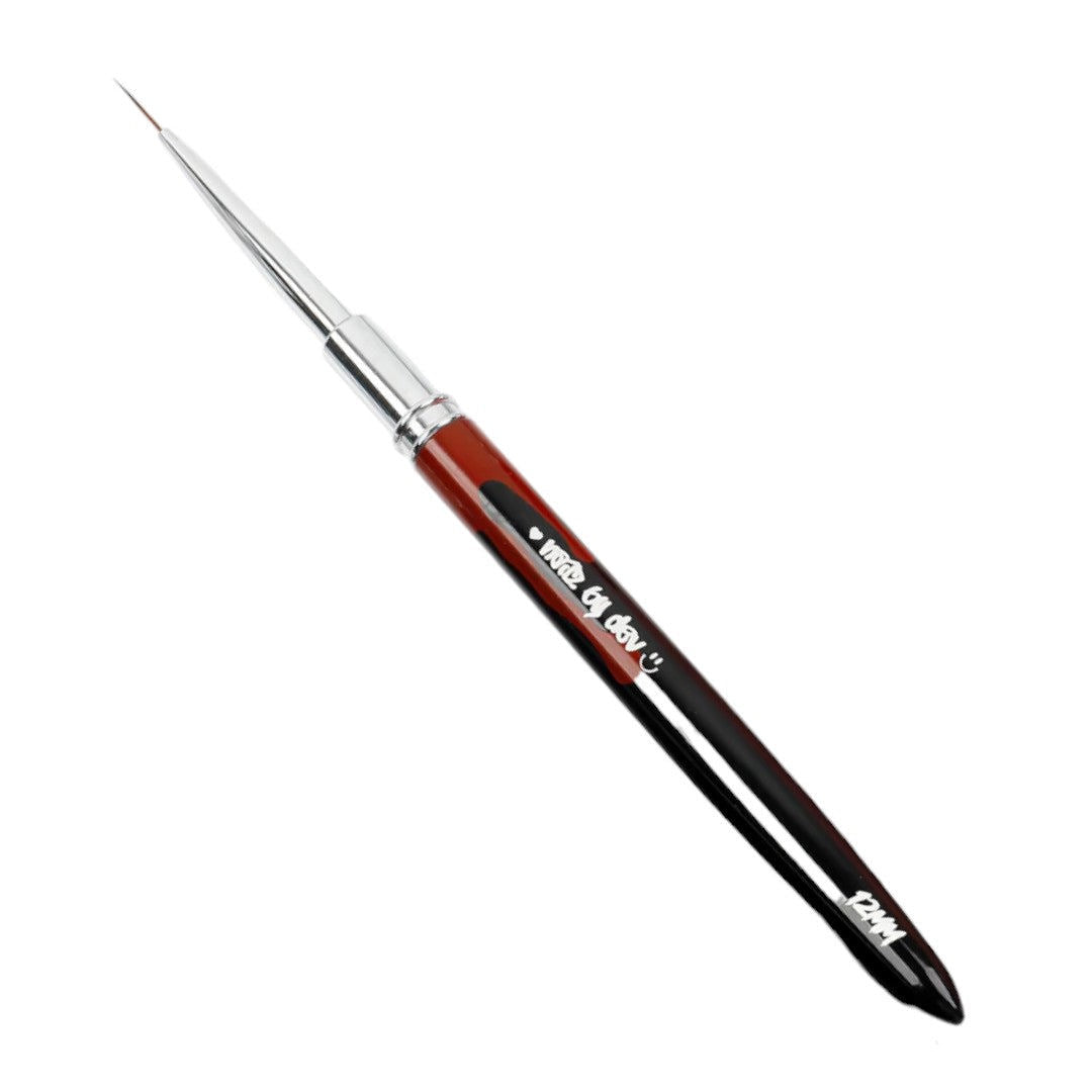 Nailz By Dev Design Brush - Deadly Detailer Black 12mm