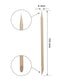 Staleks Orange stick EXPERT wooden 110 mm (100 pcs)