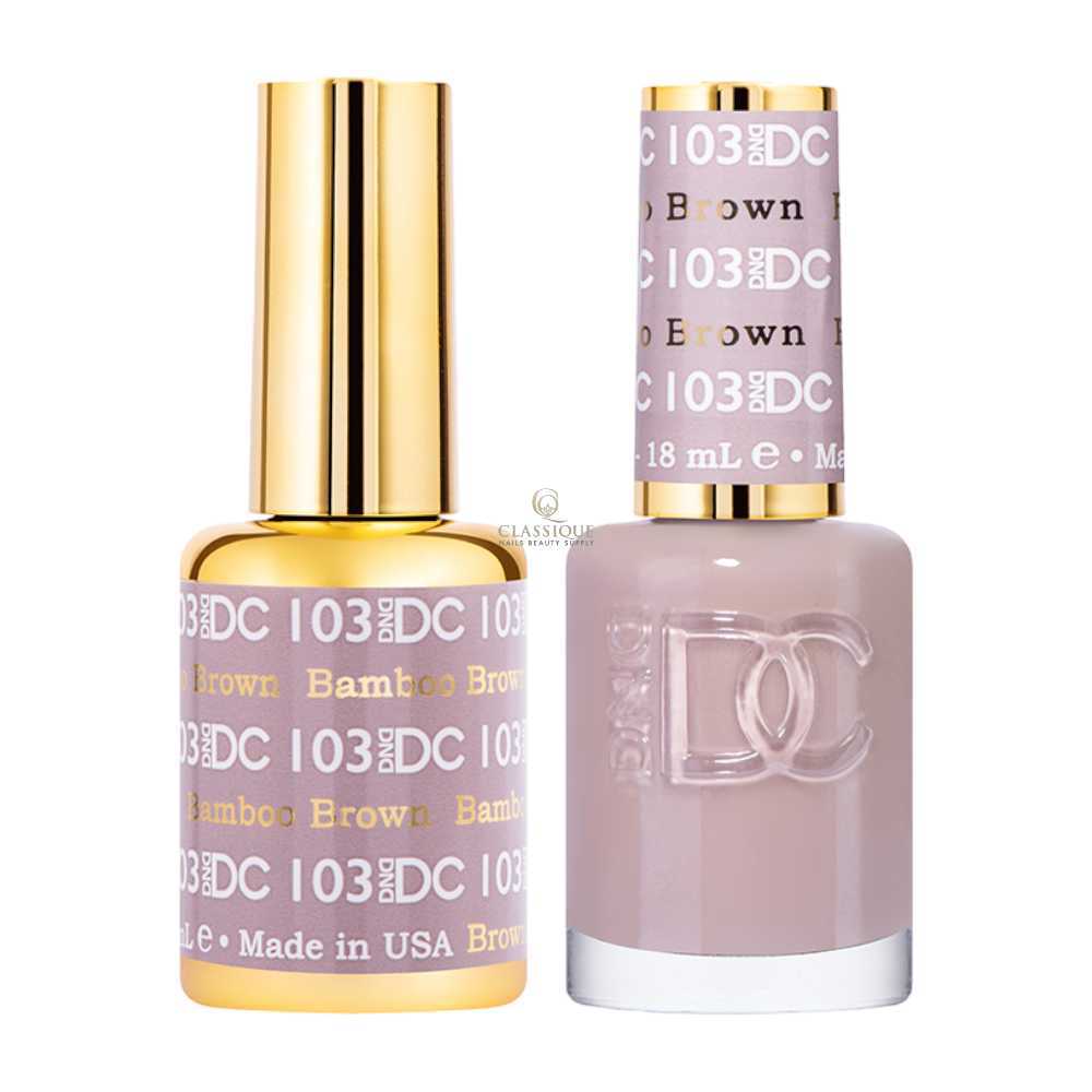 DND DC Gel & Lacquer Duo - Bamboo Brown #103