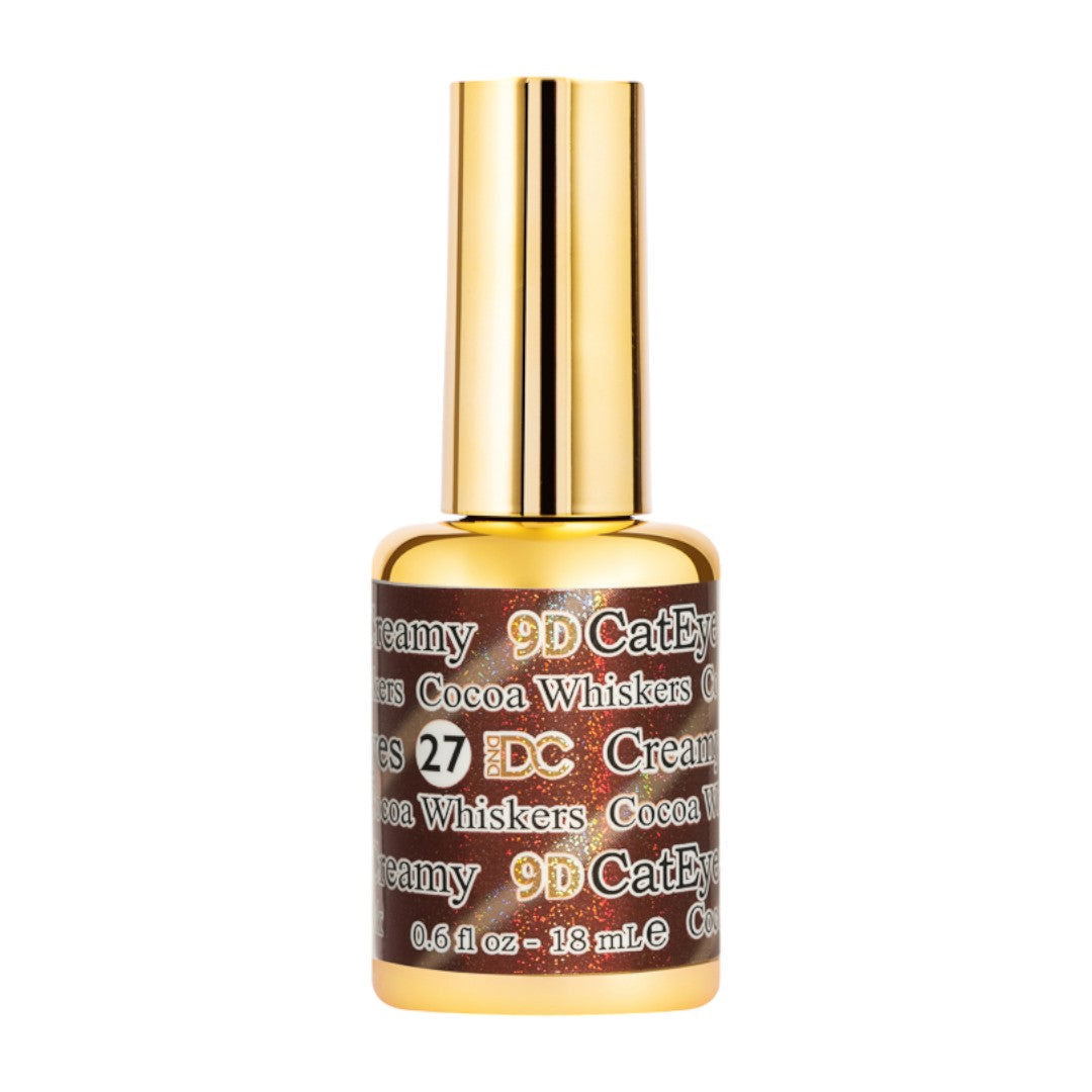DND DC 9D Cat Eye Gel Polish - Cocoa Whiskers #27