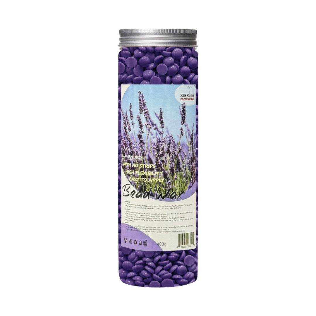 Silk Roma Beads Hard Wax - Lavender 400G #BWL400