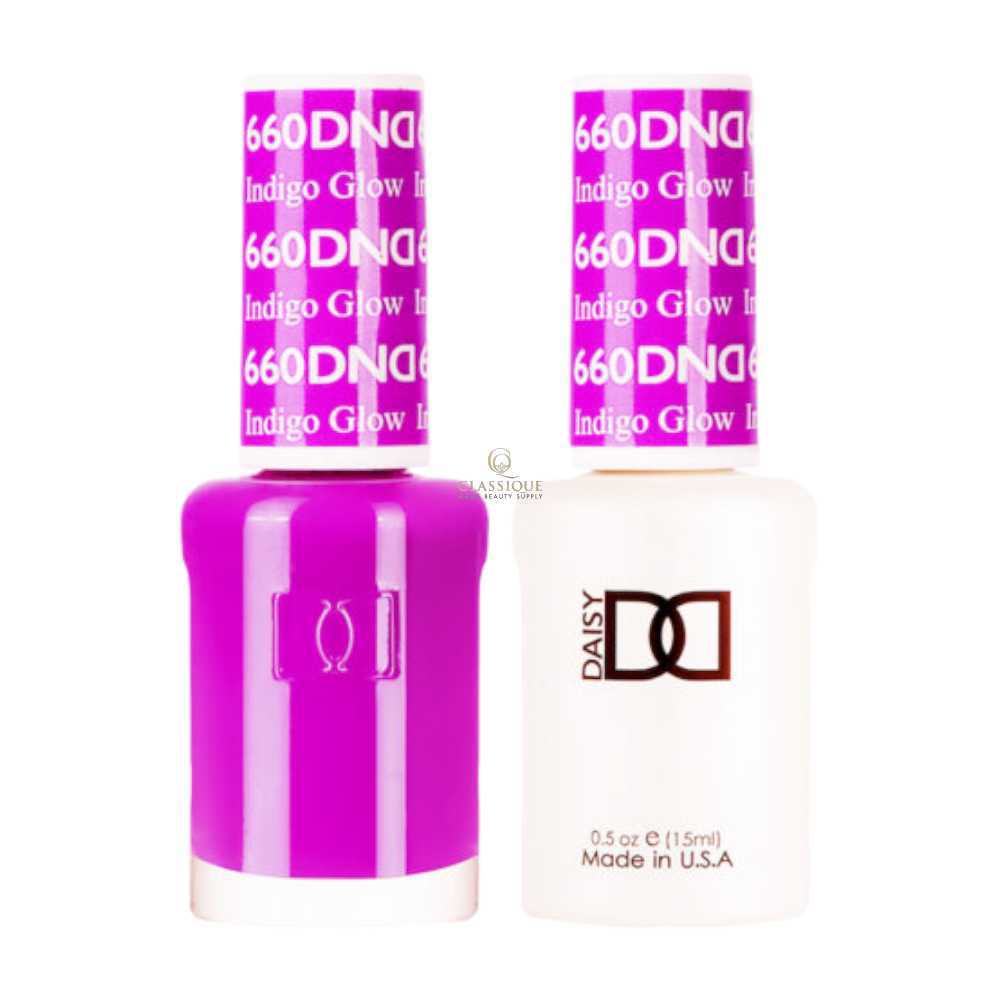 DND Gel & Lacquer Duo - Indigo Glow #660