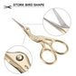 Berkeley Extra-Long Stork Scissors - Gold #SC867GD