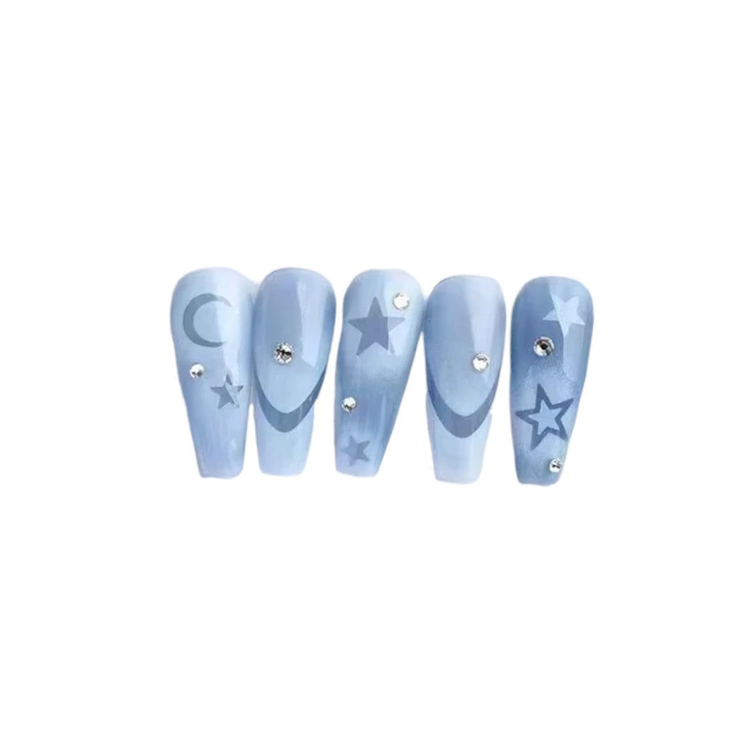 CNBS Nail Stickers - Transparent Bows & Moons #JO2087