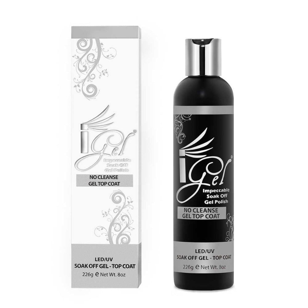 Igel Gel Top Coat Refill - No Cleanse 8Oz
