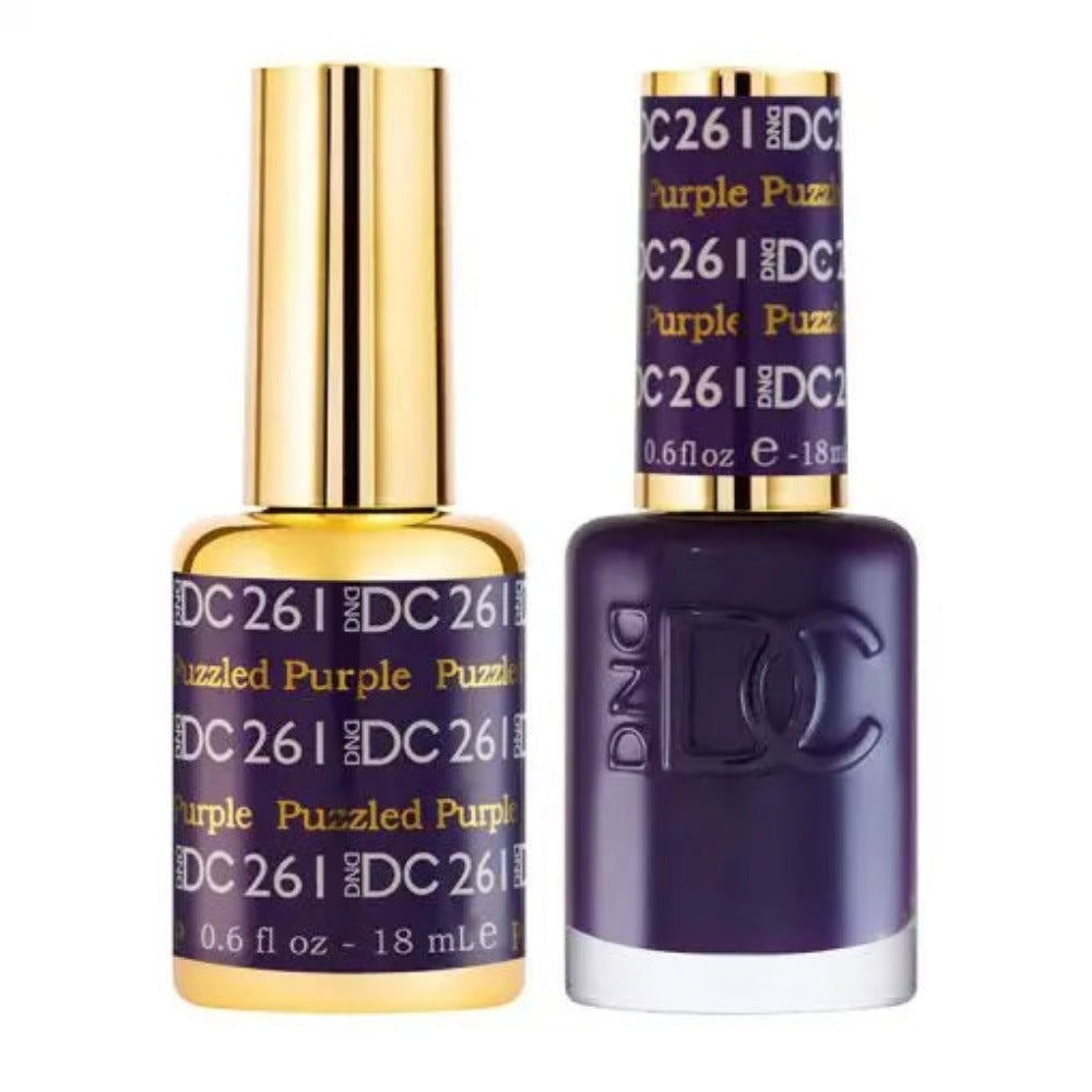 DND DC Gel & Lacquer Duo - Puzzled Purple #261