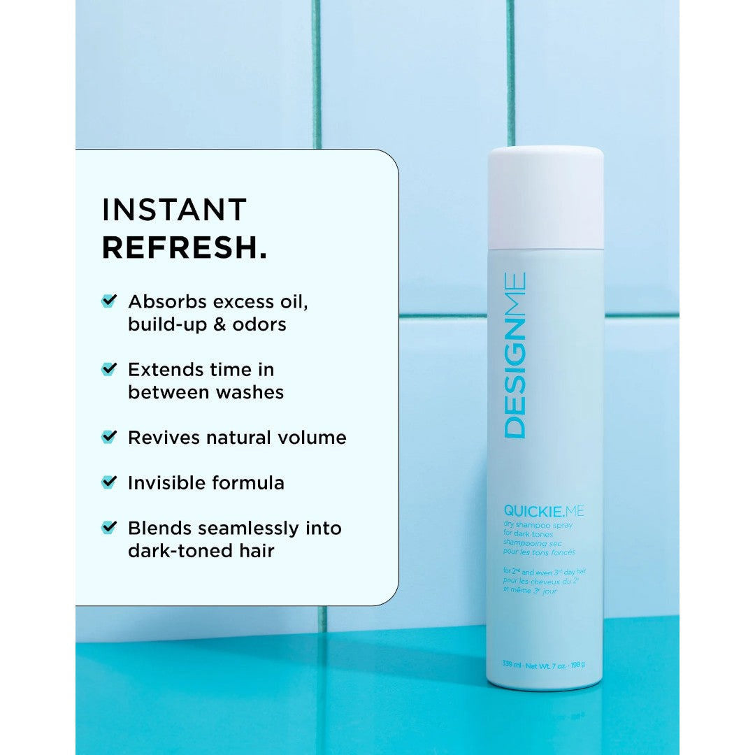 DESIGNME Quickie.Me Dry Shampoo Spray 58mL - Dark Tones