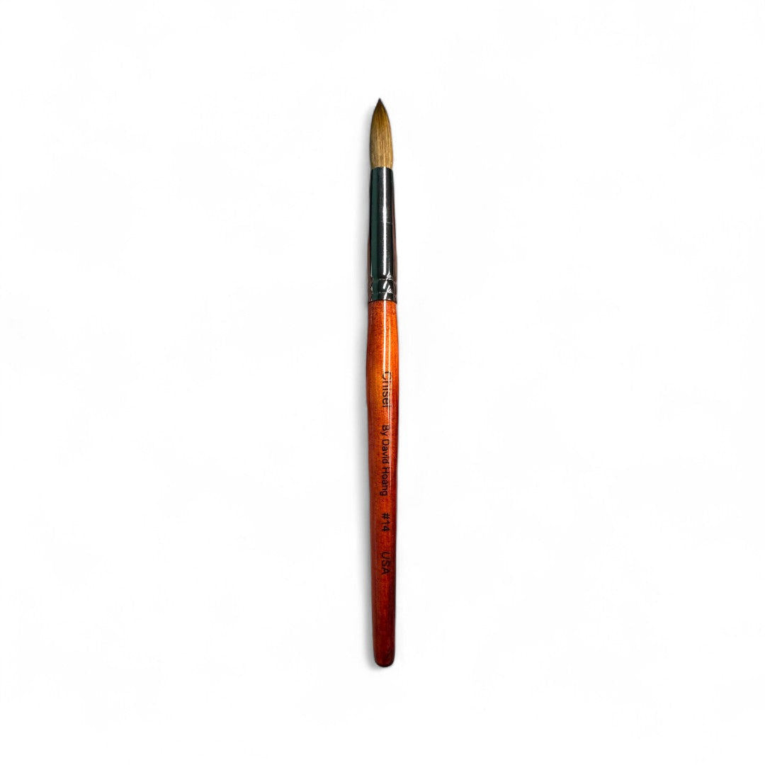 Chisel Acrylic Brush - Kolinsky Brush #14