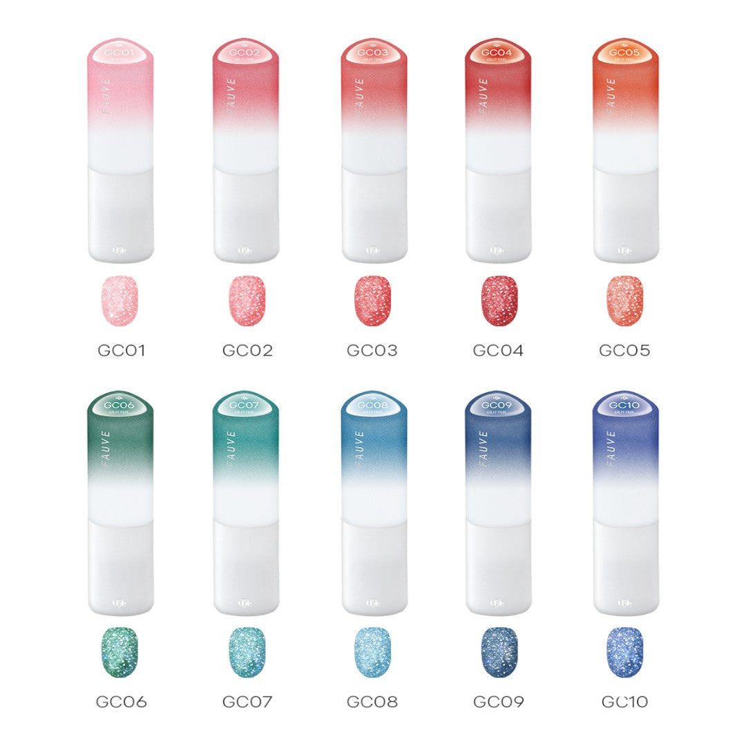 FAUVE Flash Glitter Gel Polish #GC10