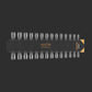 Apres Gel-X Tip Swatch - Natural/Sculpted Stiletto Short