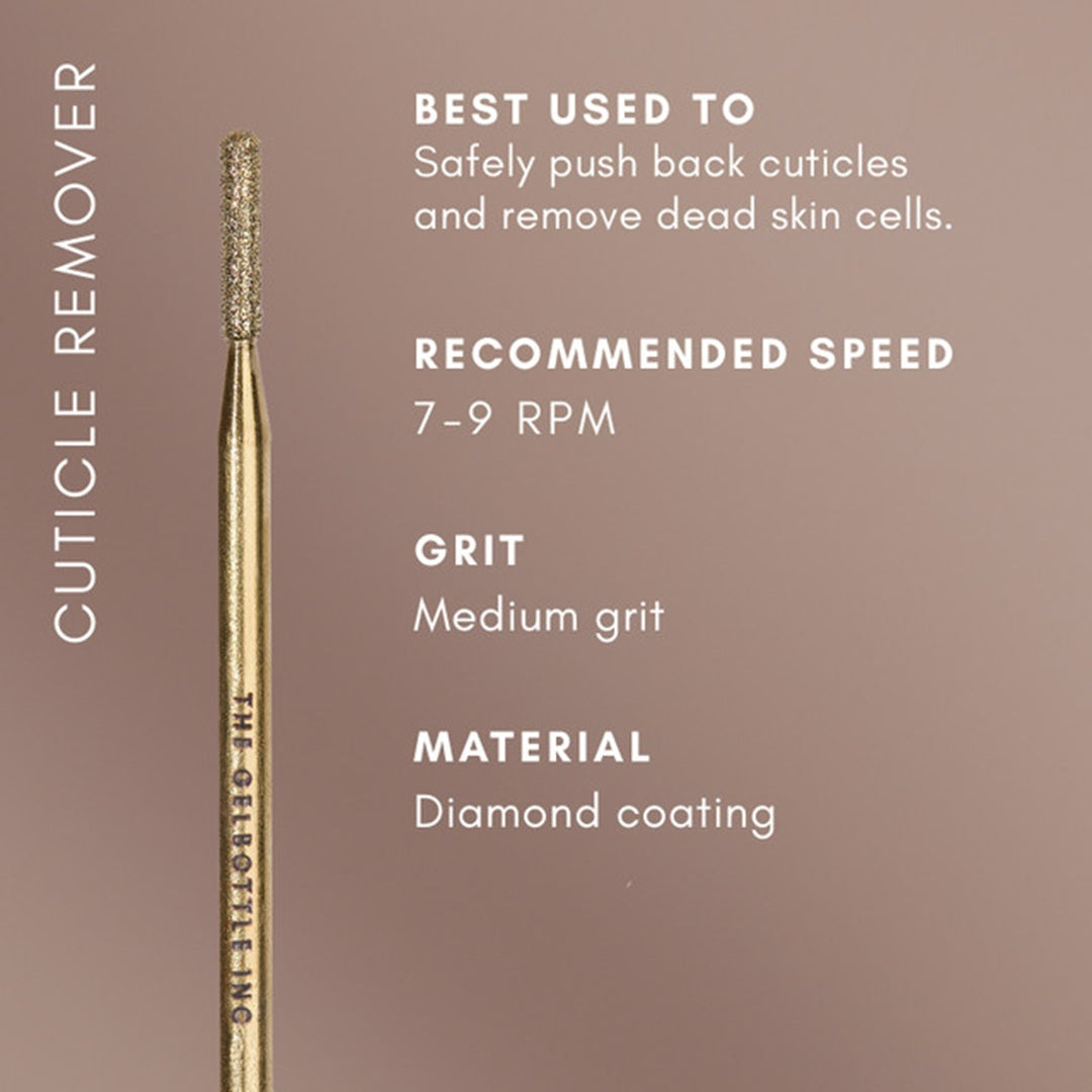 The Gelbottle Nail Drill Bits - Cuticle Remover Medium Grit 3/32