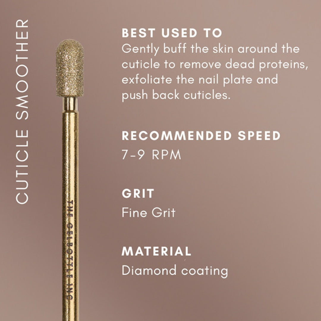 The Gelbottle Nail Drill Bits - Cuticle Smoother Fine Grit 3/32