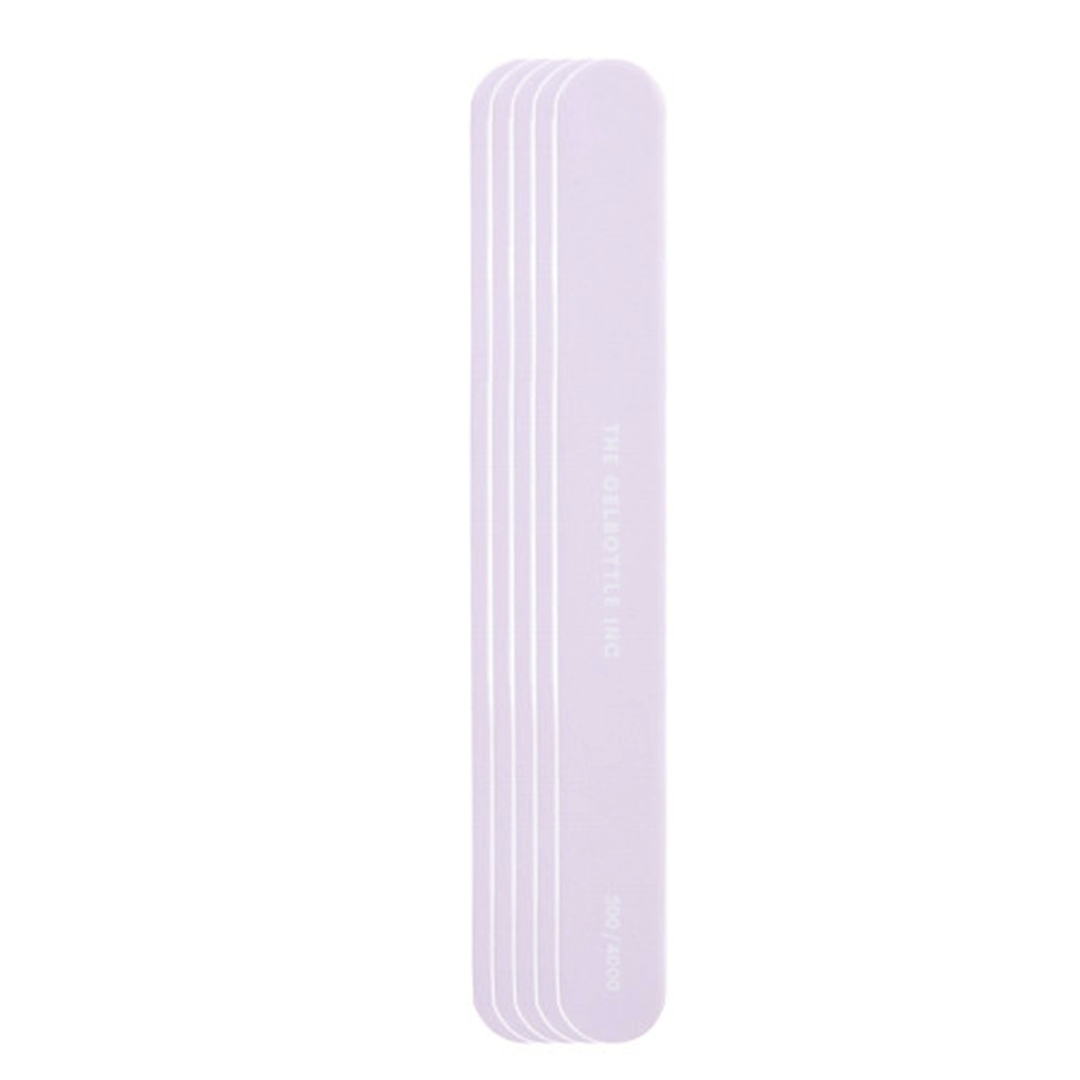 The Gelbottle Nail Buffer - Lilac Natural 500/4000 Grit (Pack Of 5)