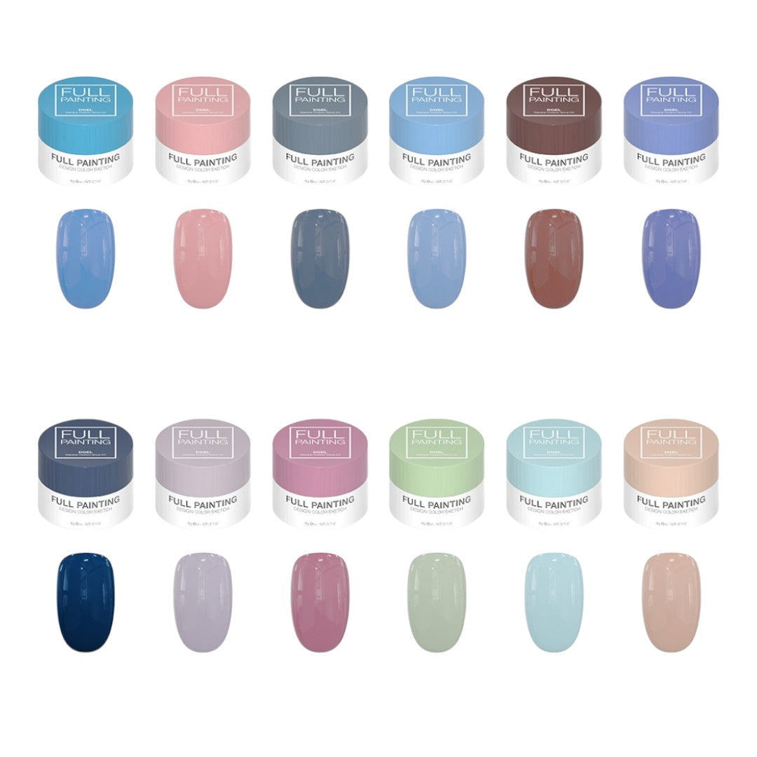 DGEL Full Painting Gel Set C 12Pcs