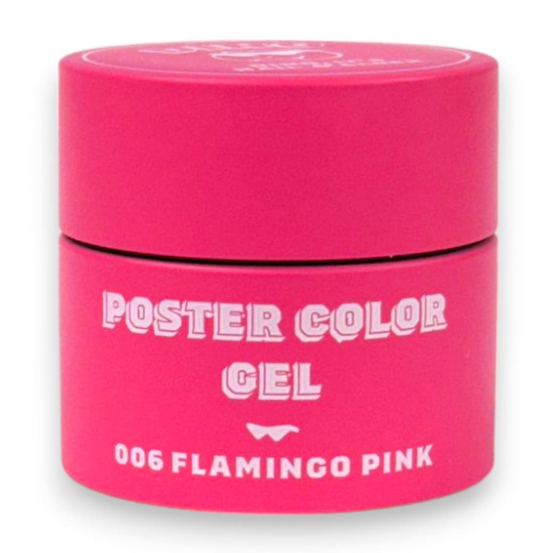 Dino It's Nail O'clock Poster Painting Gel - Flamingo Pink #006