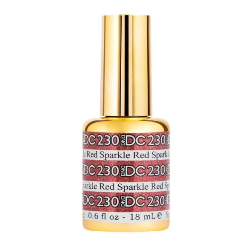 DND DC Mermaid Gel Polish - Sparkle Red #230