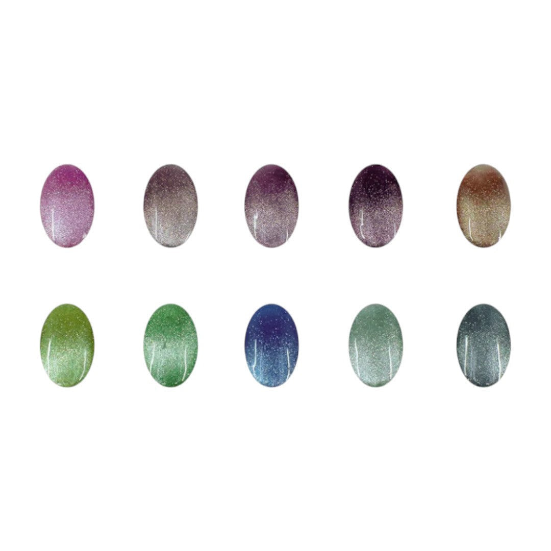 Jel and Gel Cat Eye Gel Polish - Starlight Garden 1 Collection #MG01-10 (10pcs)