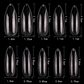 Cre8tion Nail Tips Box - Clear Almond Long (500Pcs) #15137