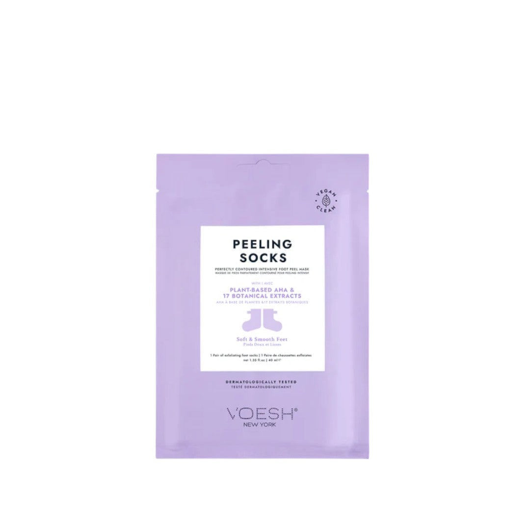 Voesh Peeling Socks W/ Plant-Based Aha + 17 Botanical Extracts