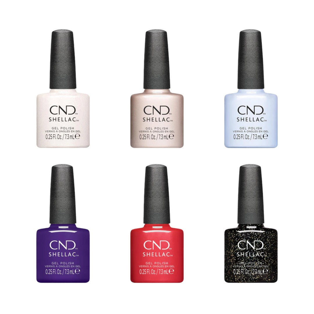 CND Shellac 0.25oz Queen-Tessential Collection 6pcs