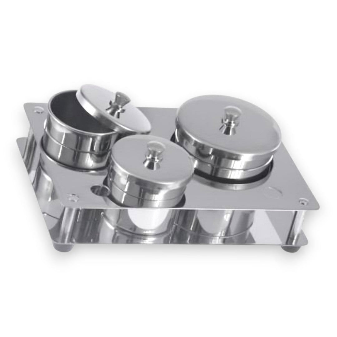 YCC 3pcs Stainless Steel Powder & Liquid Set #MDD-6H