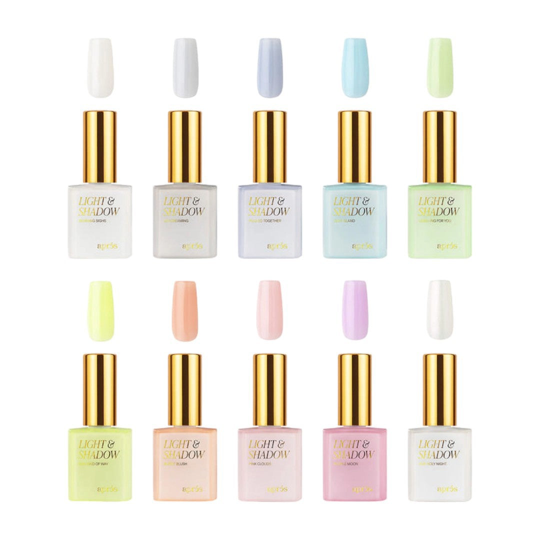 Apres Gel Couleur - Light & Shadow Sheer Collection - Summer 10Pcs