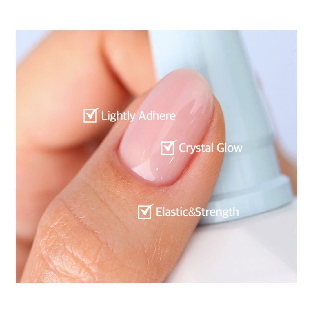 Estemio Gel Top Coat - Non-Wipe Crystal Thin Texture - Low