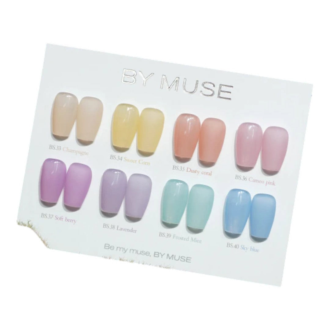 By Muse Syrup Gel Polish (HEMA-Free) #BS39 Frosted Mint