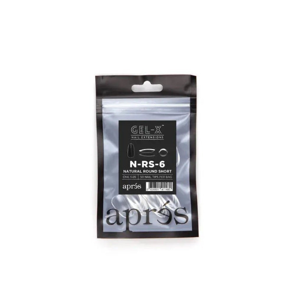 Apres Gel-X Refill Tips - Natural Stiletto Short (50Pcs)