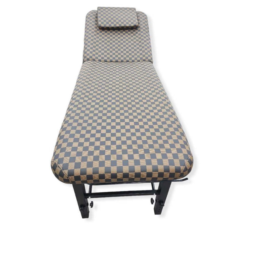 Massage Bed 2pcs Adjustable Height - Brown