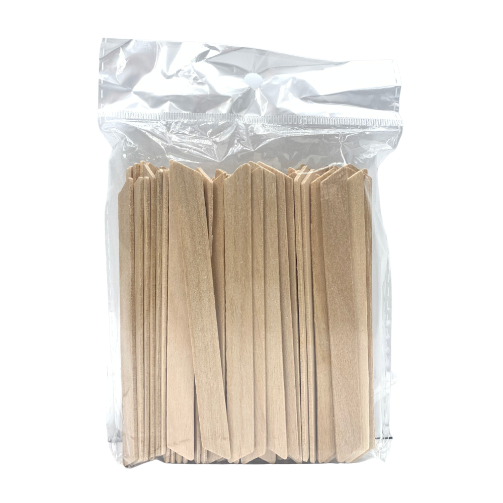 Silver Star Wooden Wax Sticks - Spatula Junior Accu Edge (Pack of 100) #FH-MB8