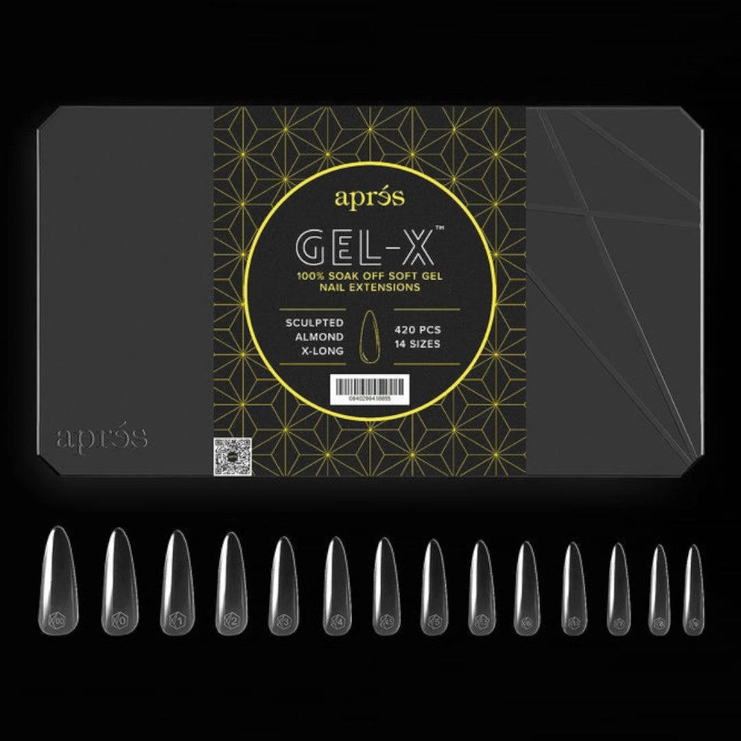 Apres Gel-X Tips Box 2.0 - Sculpted Almond Extra Long (420Pcs)