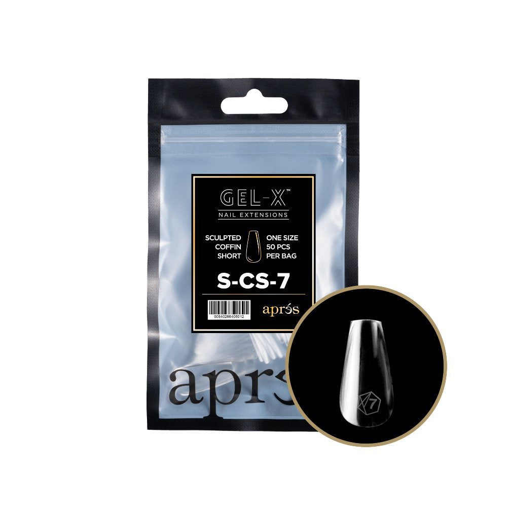 Apres Gel-X Refill Tips 2.0 - Sculpted Coffin Short (50Pcs)