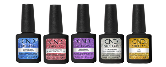 CND Shellac (HEMA/TPO-Free) Collection - Glittercore (5pcs)