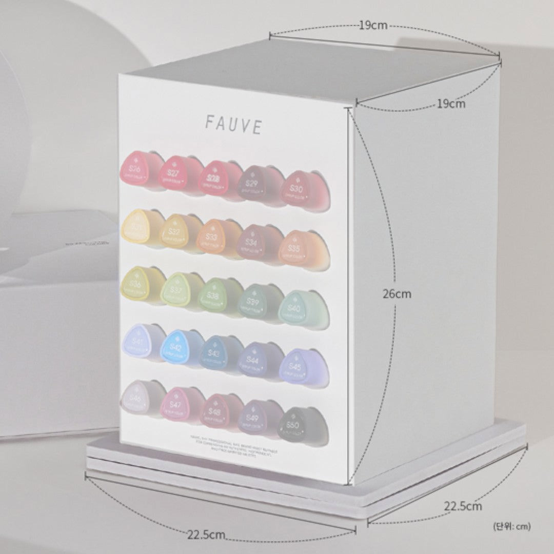 FAUVE Syrup Gel Polish - Syrup Page.Ⅰ Collection #S01-50 (50Pcs)