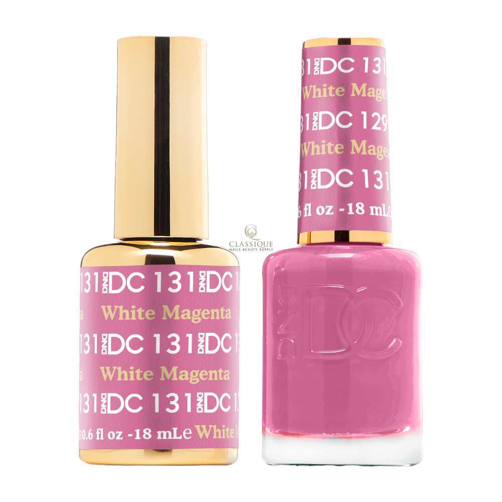 DND DC Gel & Lacquer Duo - White Magenta #131