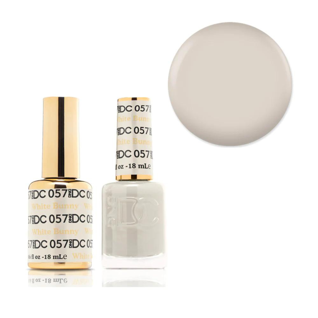 DND DC Gel & Lacquer Duo - White Bunny #057