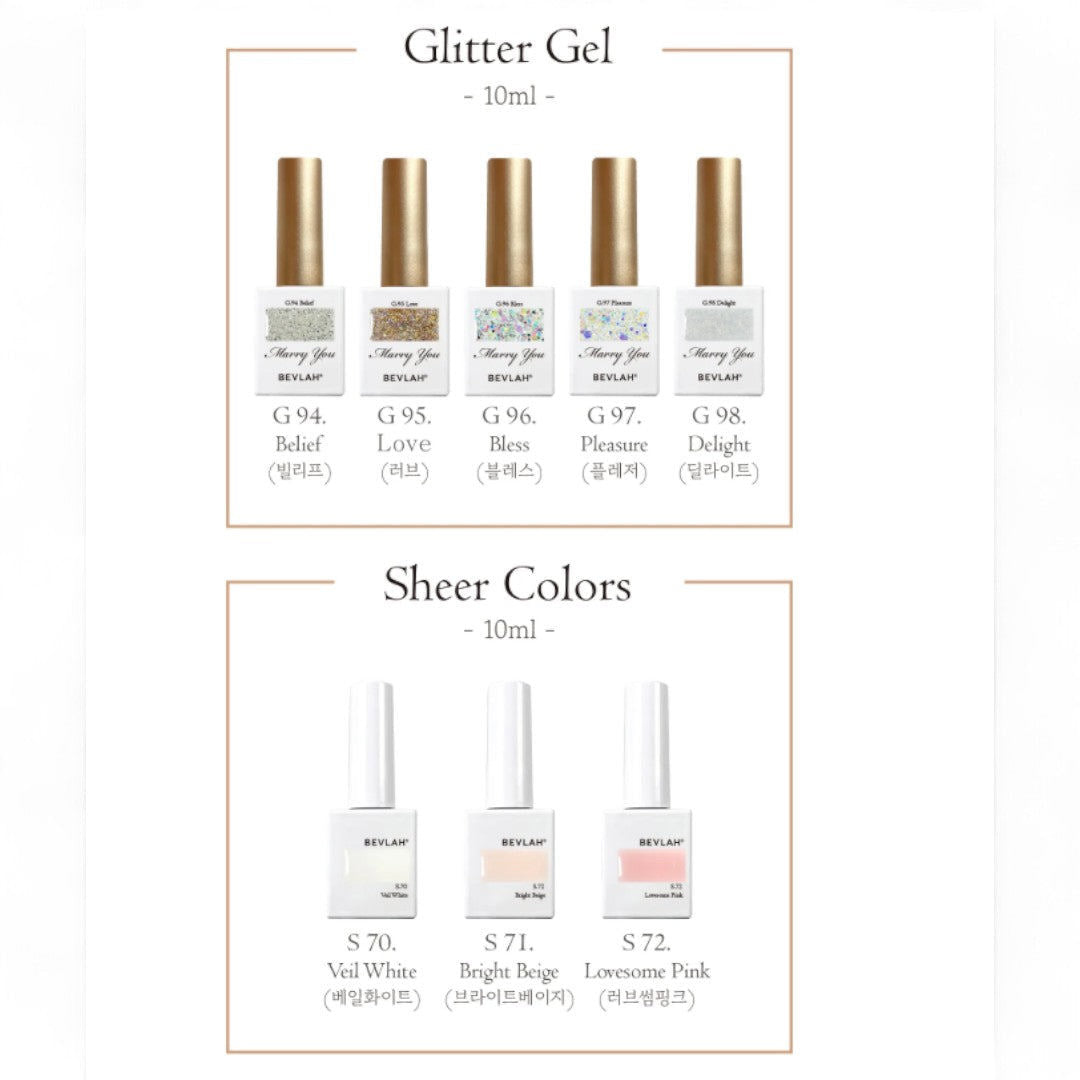 Bevlah Gel Polish Marry You Collection