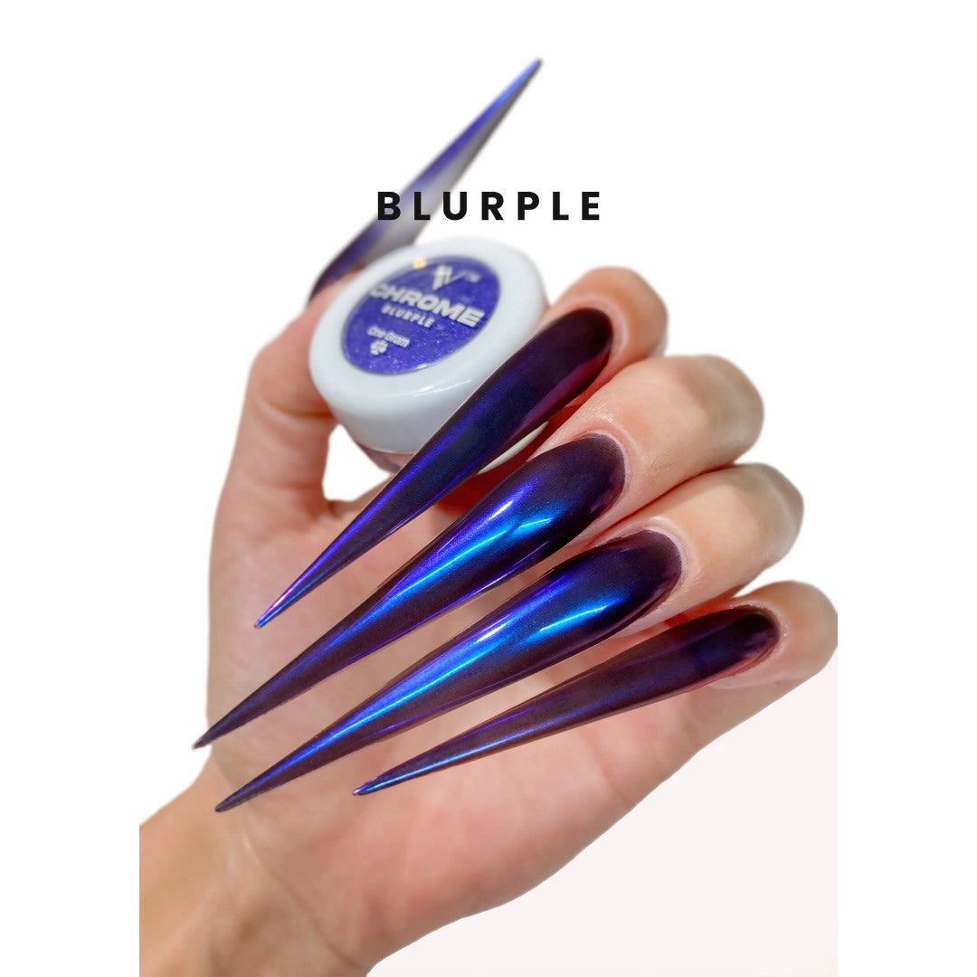 V Beauty Pure Chrome Powder - Blurple
