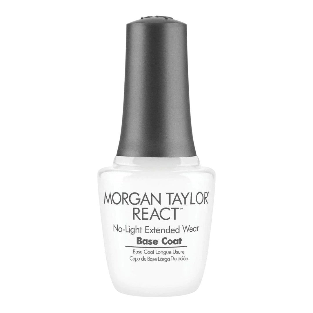 Morgan Taylor Nail Polish - REACT No-Light Extended Wear Base Coat 0.5Oz #51005