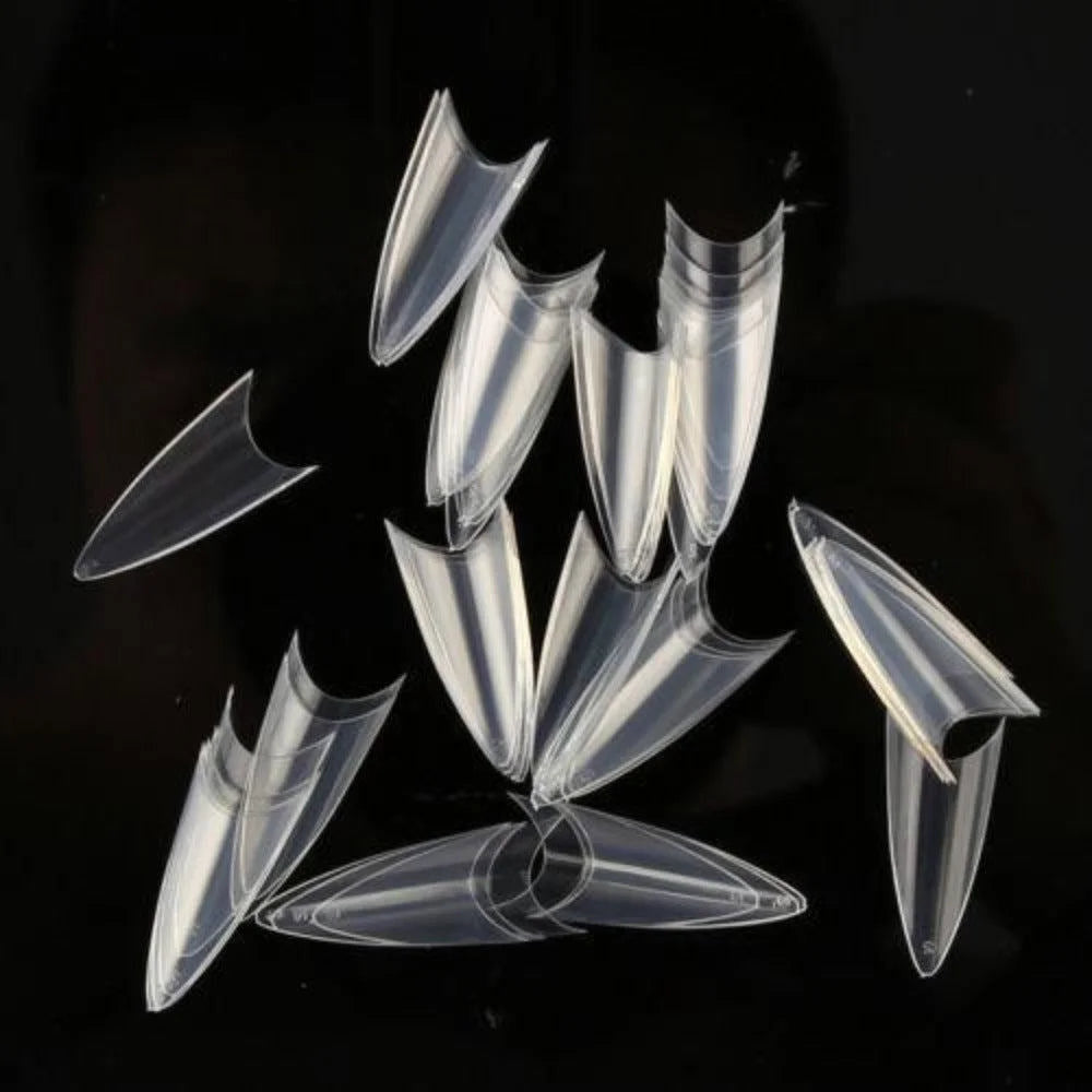 DND Nail Tips - Stiletto Clear #6