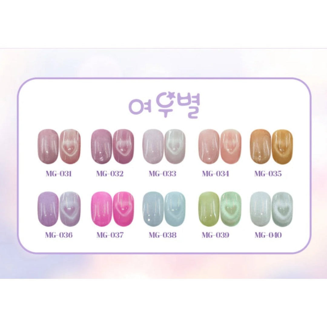 Jel and Gel Cat Eye Gel Polish - Fox Star Collection #MG31-40 (10pcs)