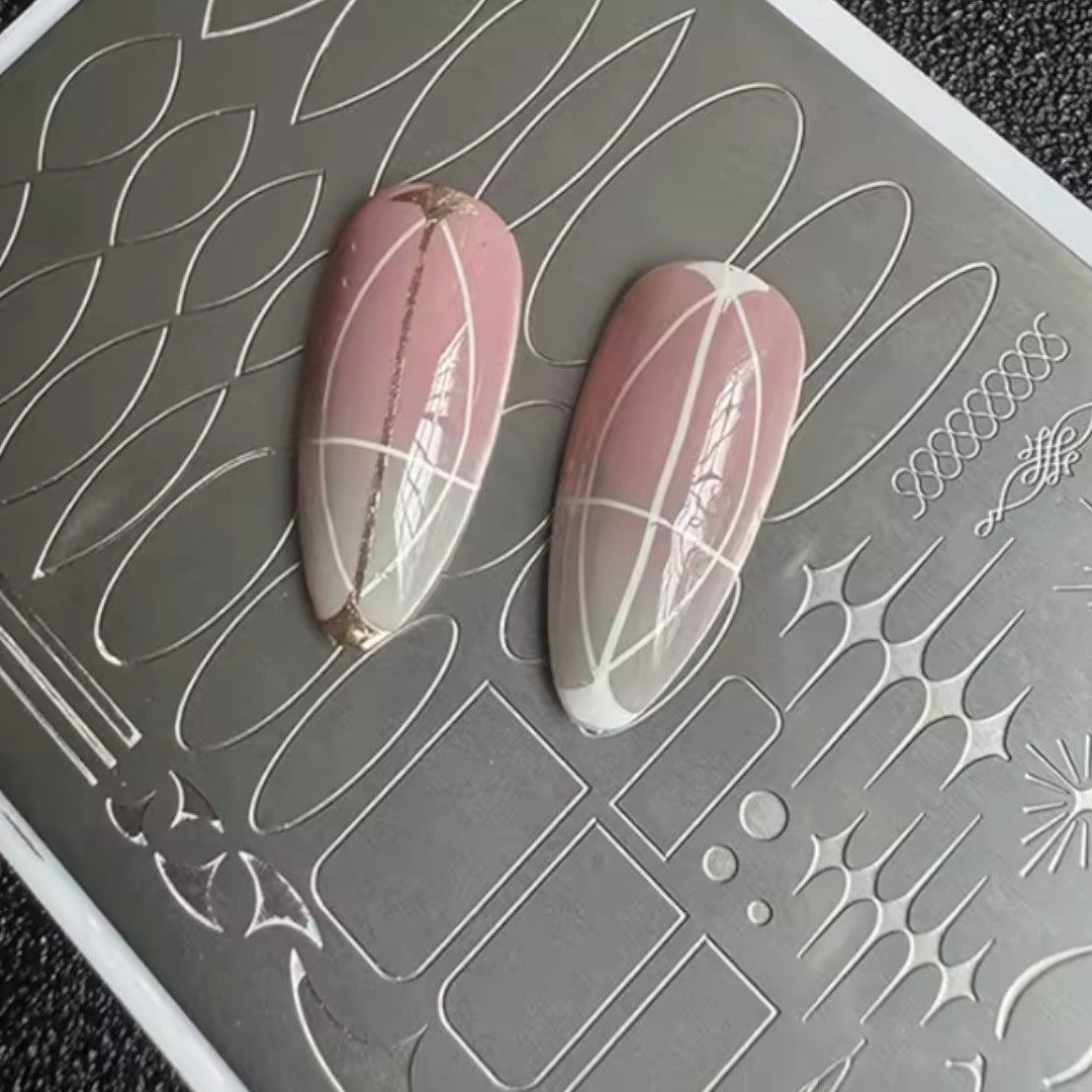 CNBS Nail Stamping Plates - Lace Patterns #SPV-347