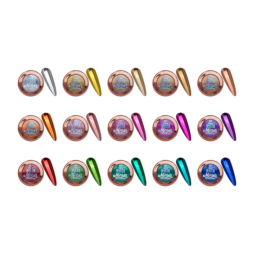 2Guys Mirror Metallic Chrome Collection 15pcs
