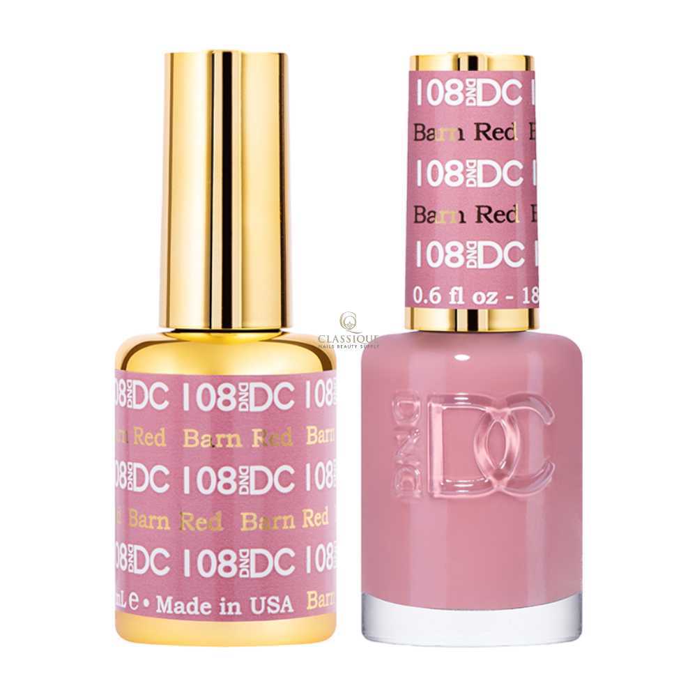 DND DC Gel & Lacquer Duo - Barn Red #108